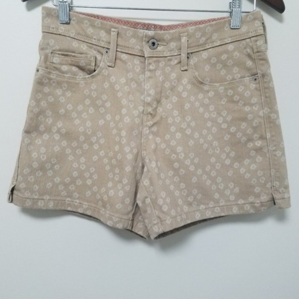 Levi's | Polka Dot Mid Rise Khaki Denim Short 4